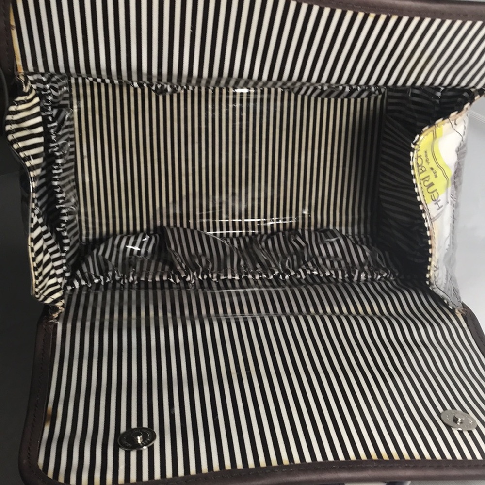 Henri Bendel Heritage Train Case Toiletry Cosmetic Case - Picture 7 of 12